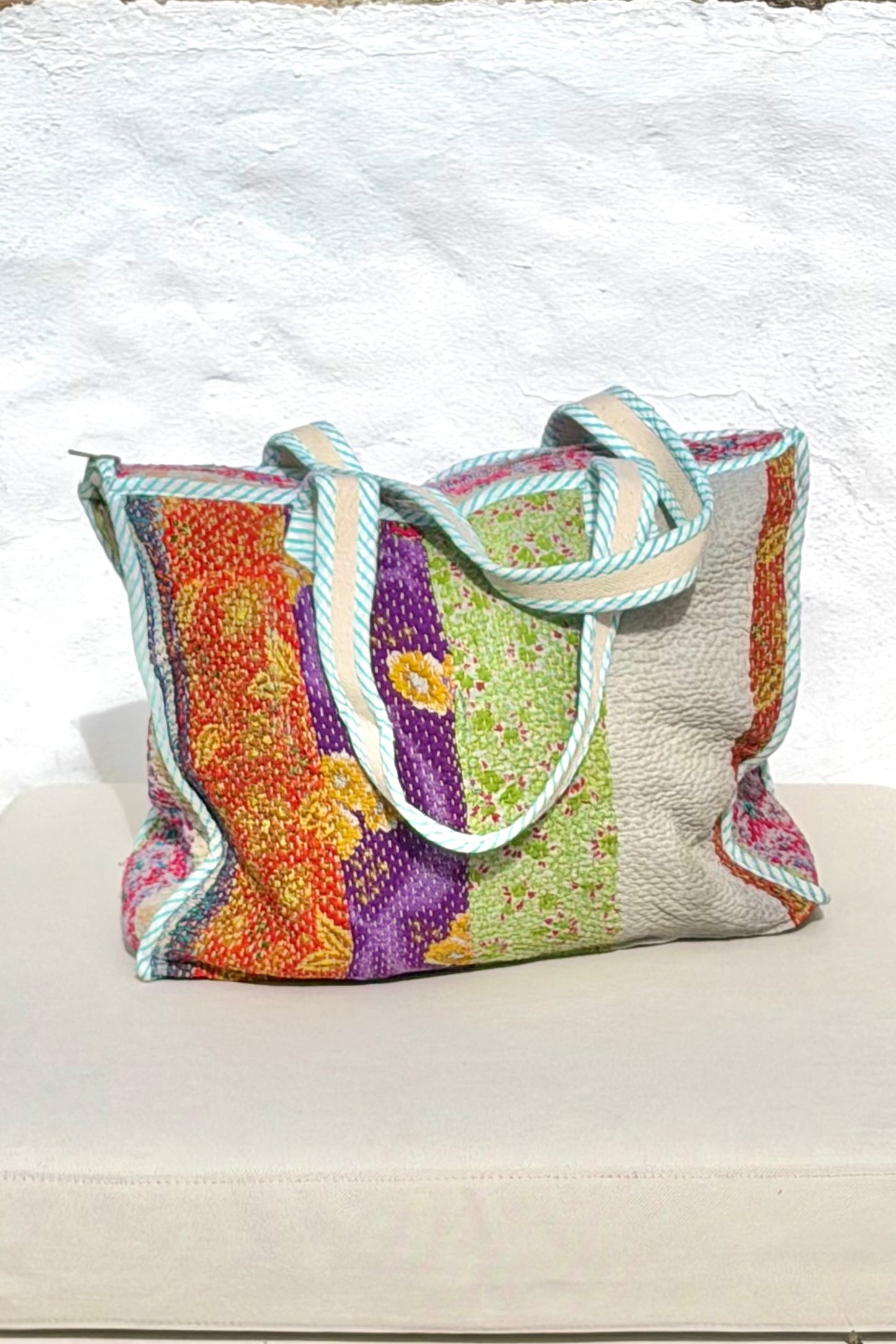Vintage Kantha Tote Bag 03 - Biggs & Hill
