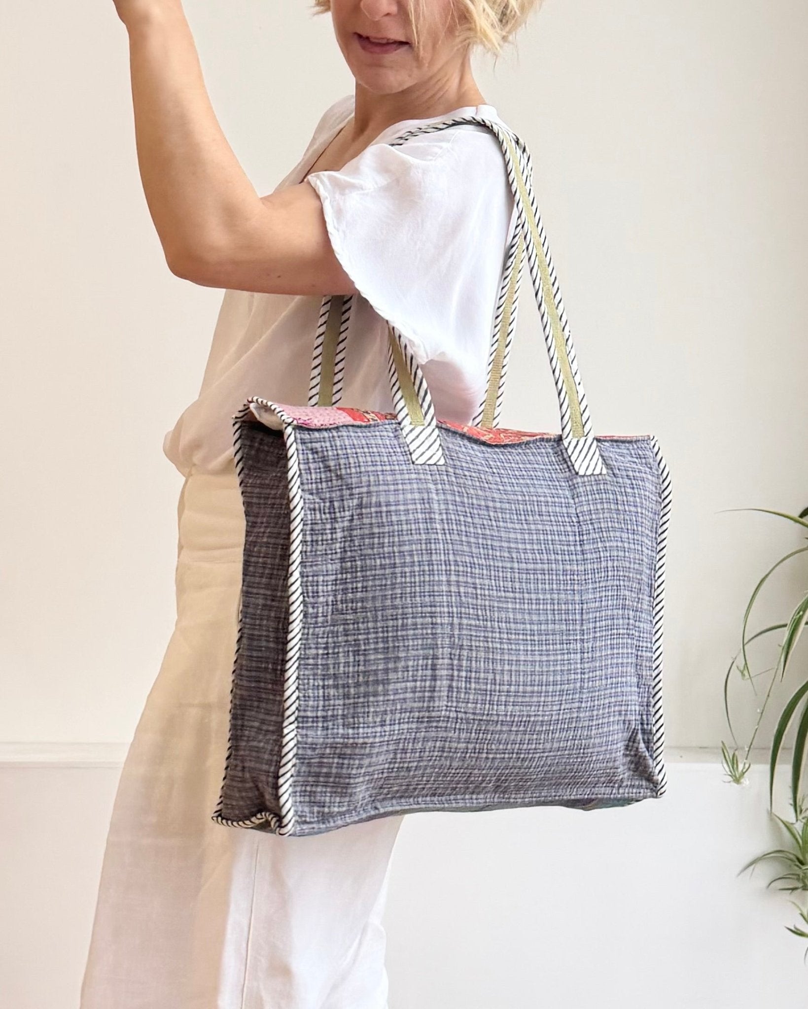 Vintage Kantha Tote Bag 03 - Biggs & Hill