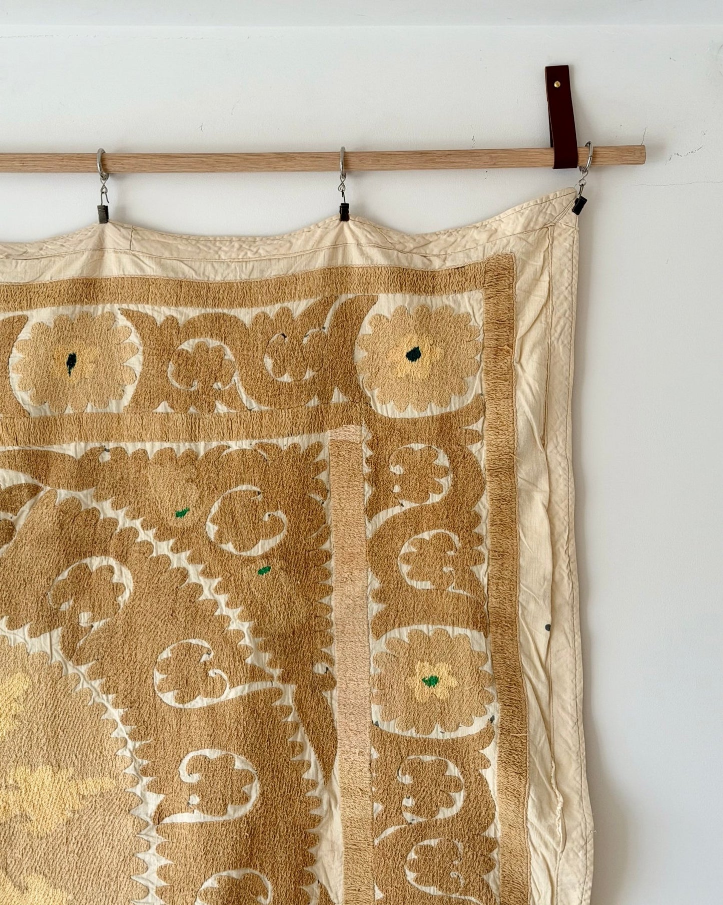 Uzbek Suzani Wall Hanging With Cotton Hand Embroidery 05 - Biggs & Hill