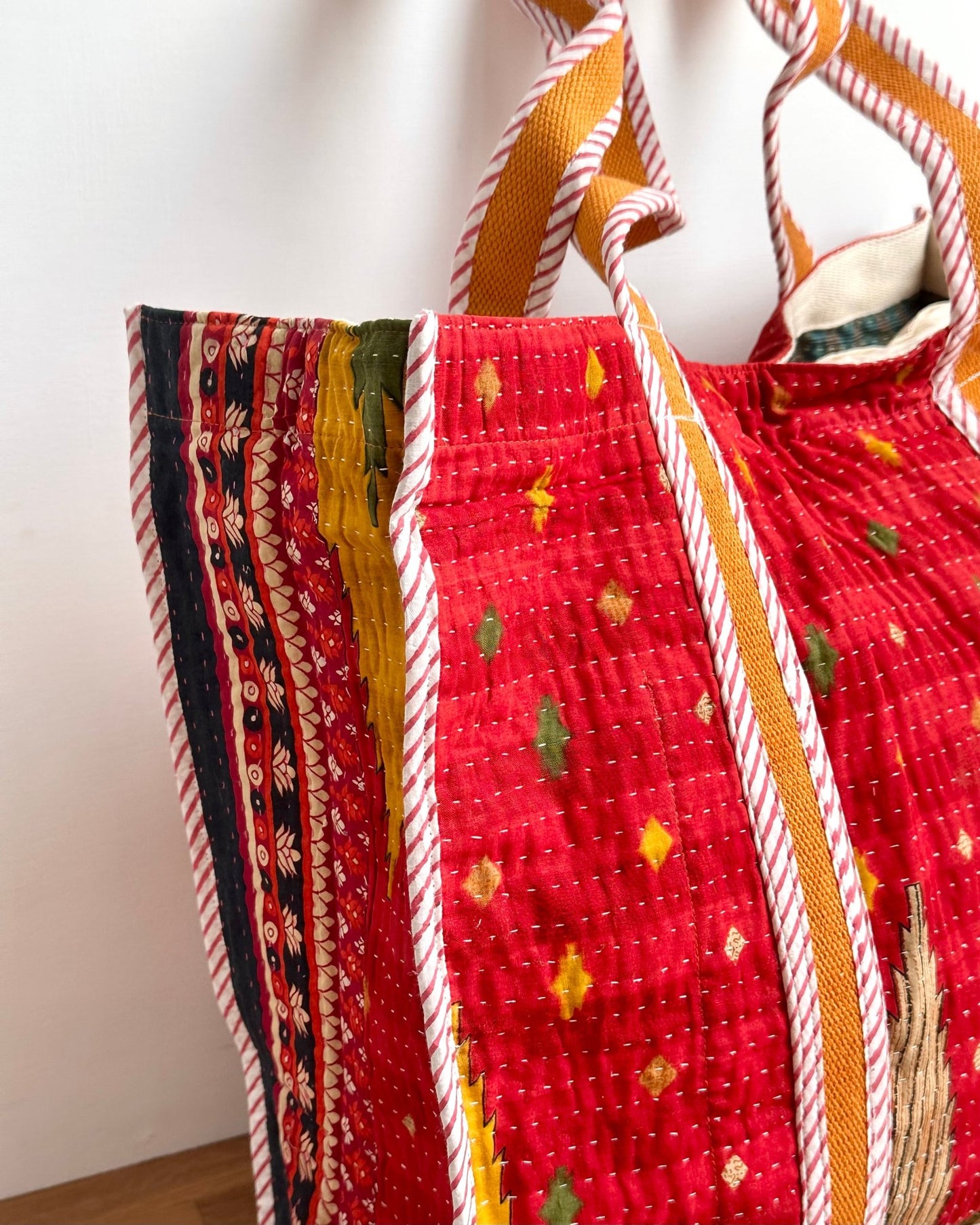 XL Vintage Kantha Tote Bag 09 - Biggs & Hill