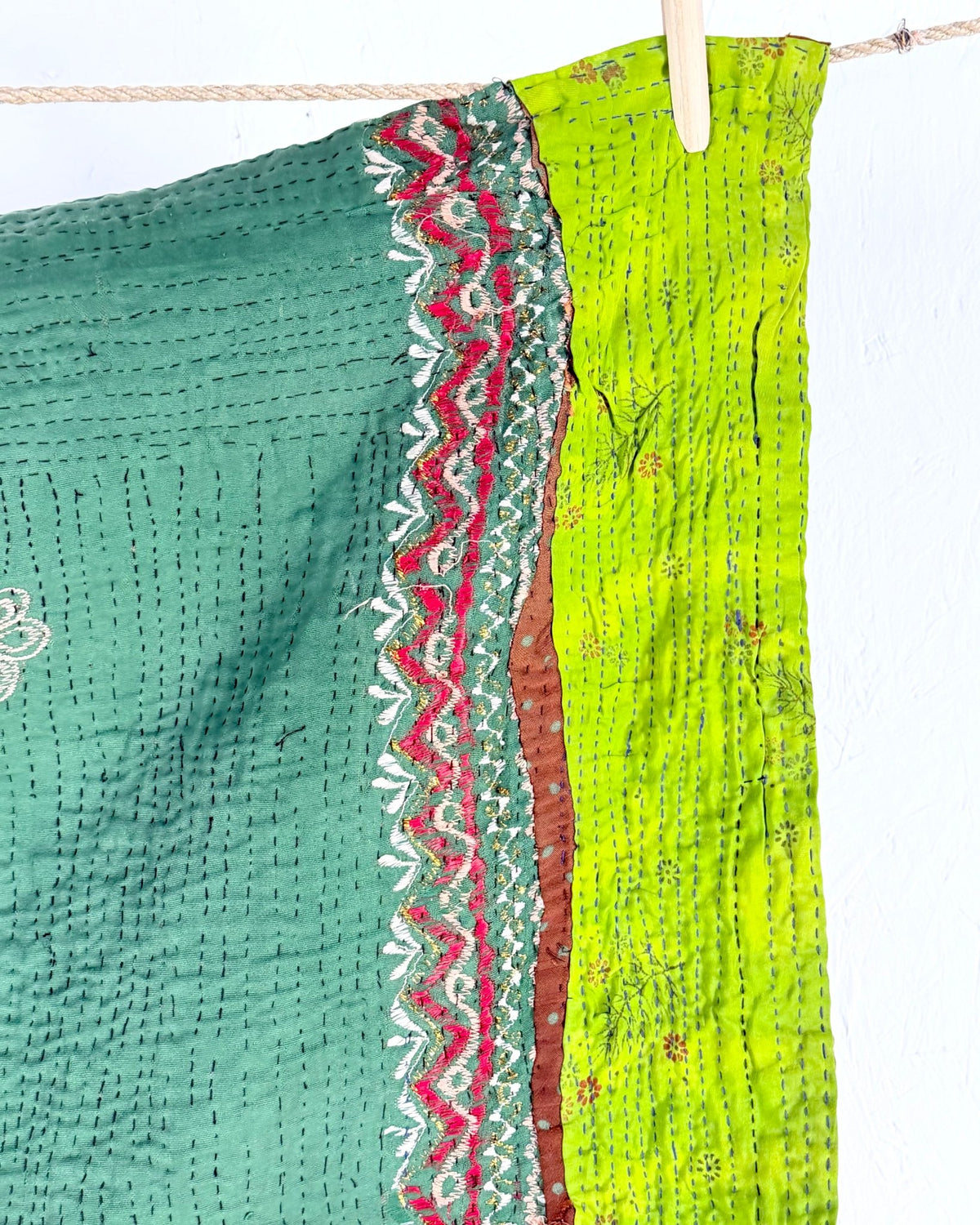 Small Ralli Quilt In Geometric Patchwork - Biggs & Hill