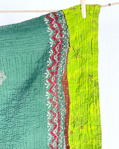 Small Ralli Quilt In Geometric Patchwork - Biggs & Hill