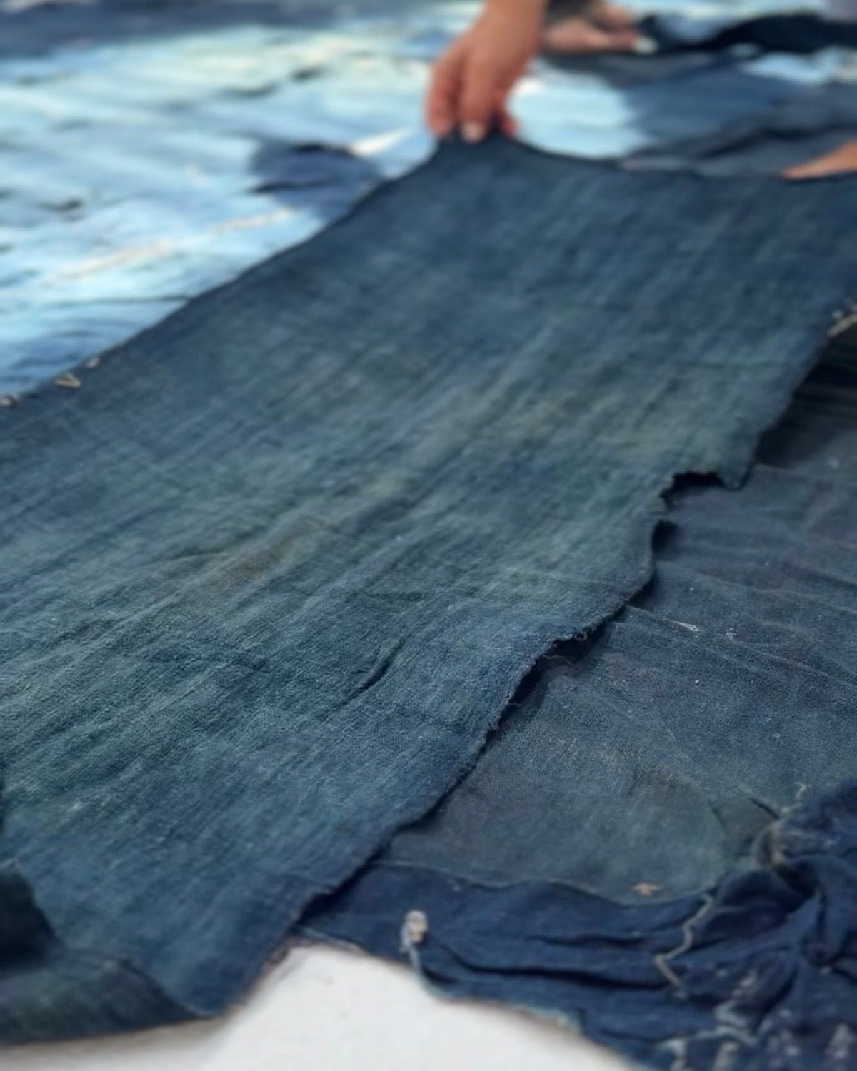 Vintage Handloom Indigo Cotton from Laos - Biggs & Hill