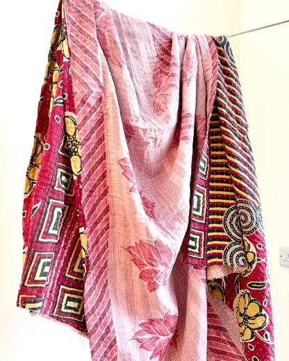 Sari Fabric Kantha Quilt 24 - Biggs & Hill