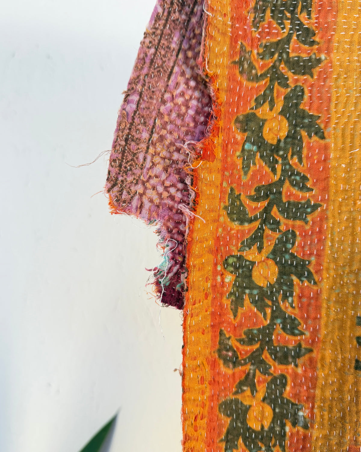 Project Kantha Quilt: Pink and Orange