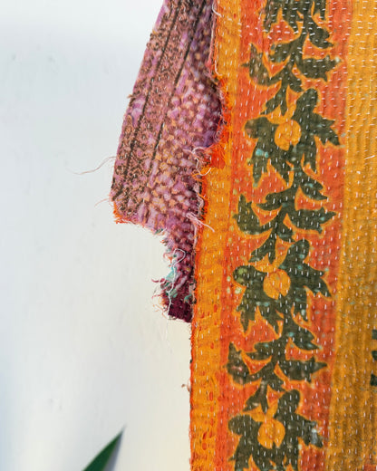 Project Kantha Quilt: Pink and Orange