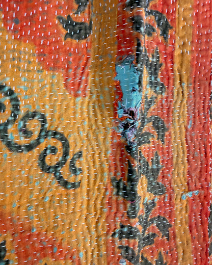 Project Kantha Quilt: Pink and Orange