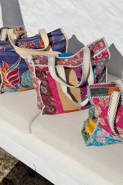 Vintage Kantha Tote Bag 01 - Biggs & Hill