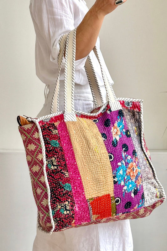 Vintage Kantha Tote Bag 06 - Biggs & Hill