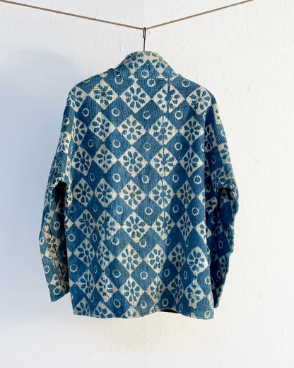 Índigo Printed Kantha Jacket