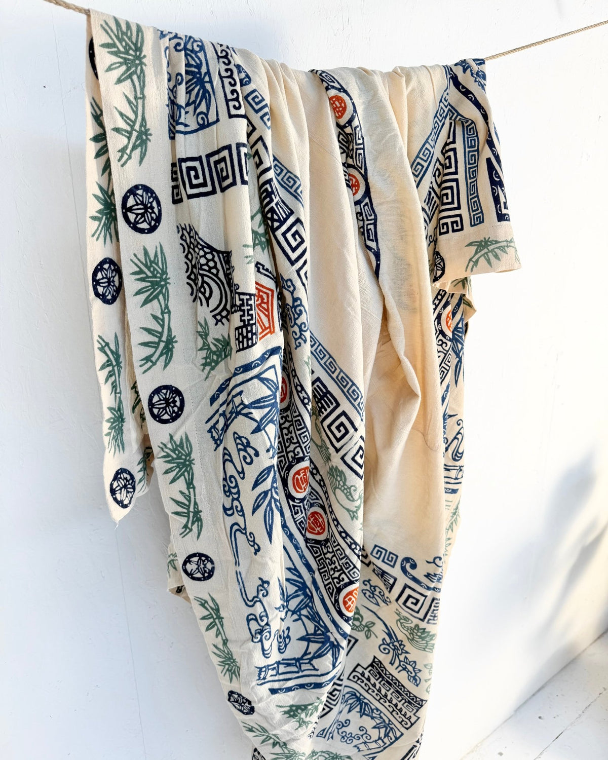 Chinese Double Sided Printed Textile or Bedcover - Biggs & Hill