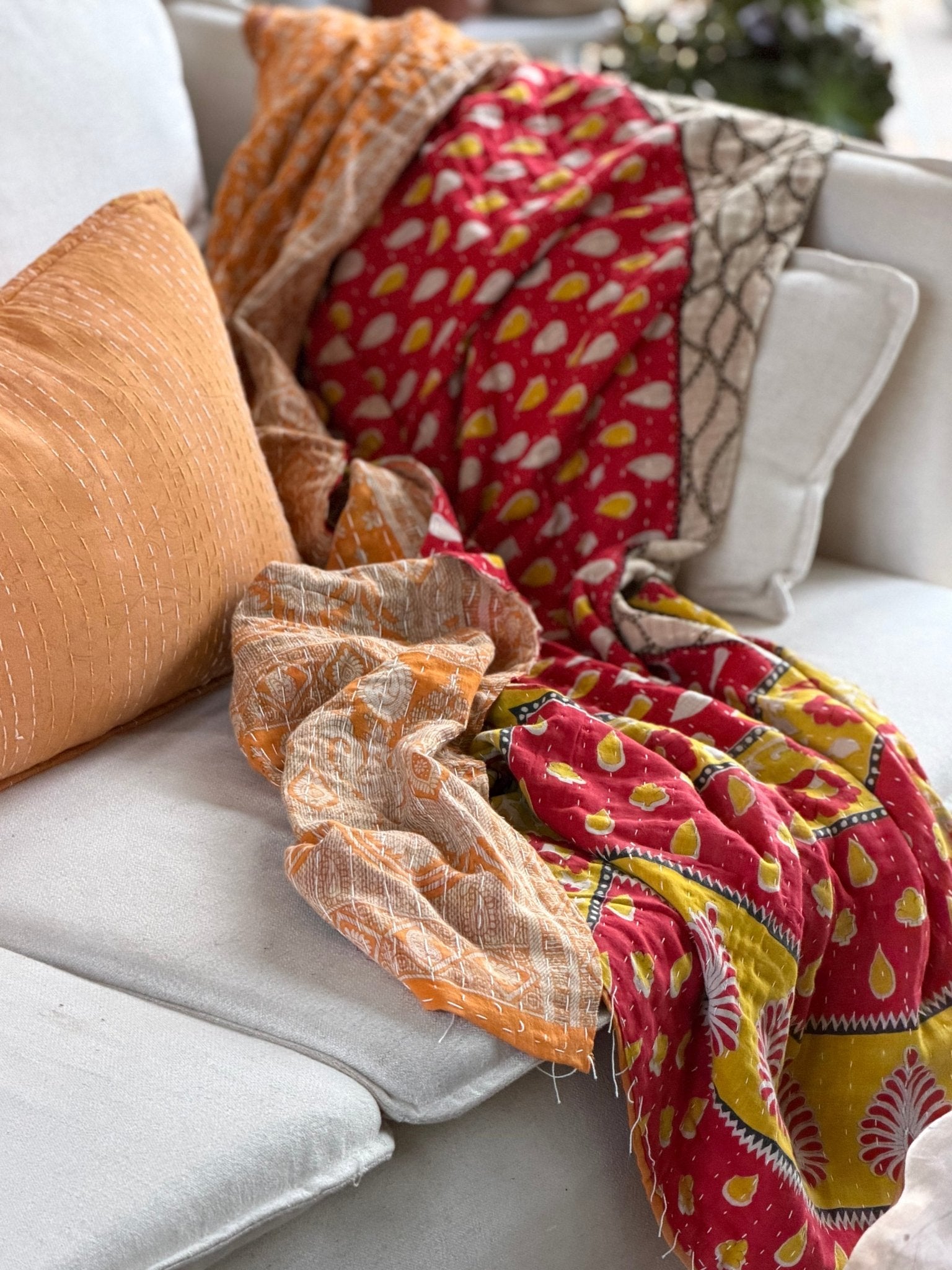 Vintage Sari Kantha Quilt 14 - Biggs & Hill