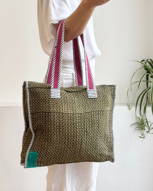 Vintage Kantha Tote Bag 04 - Biggs & Hill