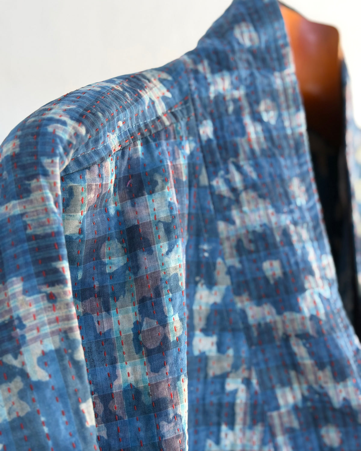 Índigo Printed Kantha Jacket