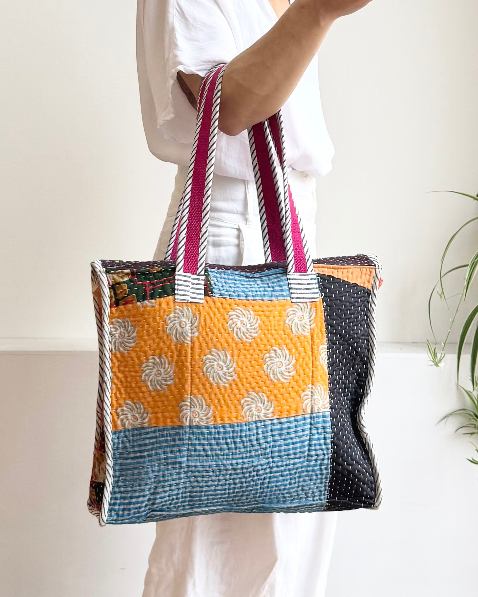 Vintage Kantha Tote Bag 12 - Biggs & Hill