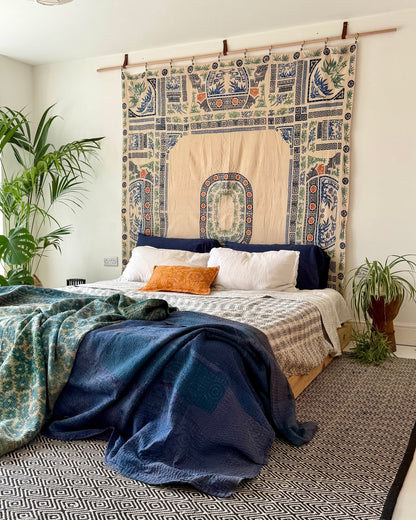 Chinese Double Sided Printed Textile or Bedcover - Biggs & Hill