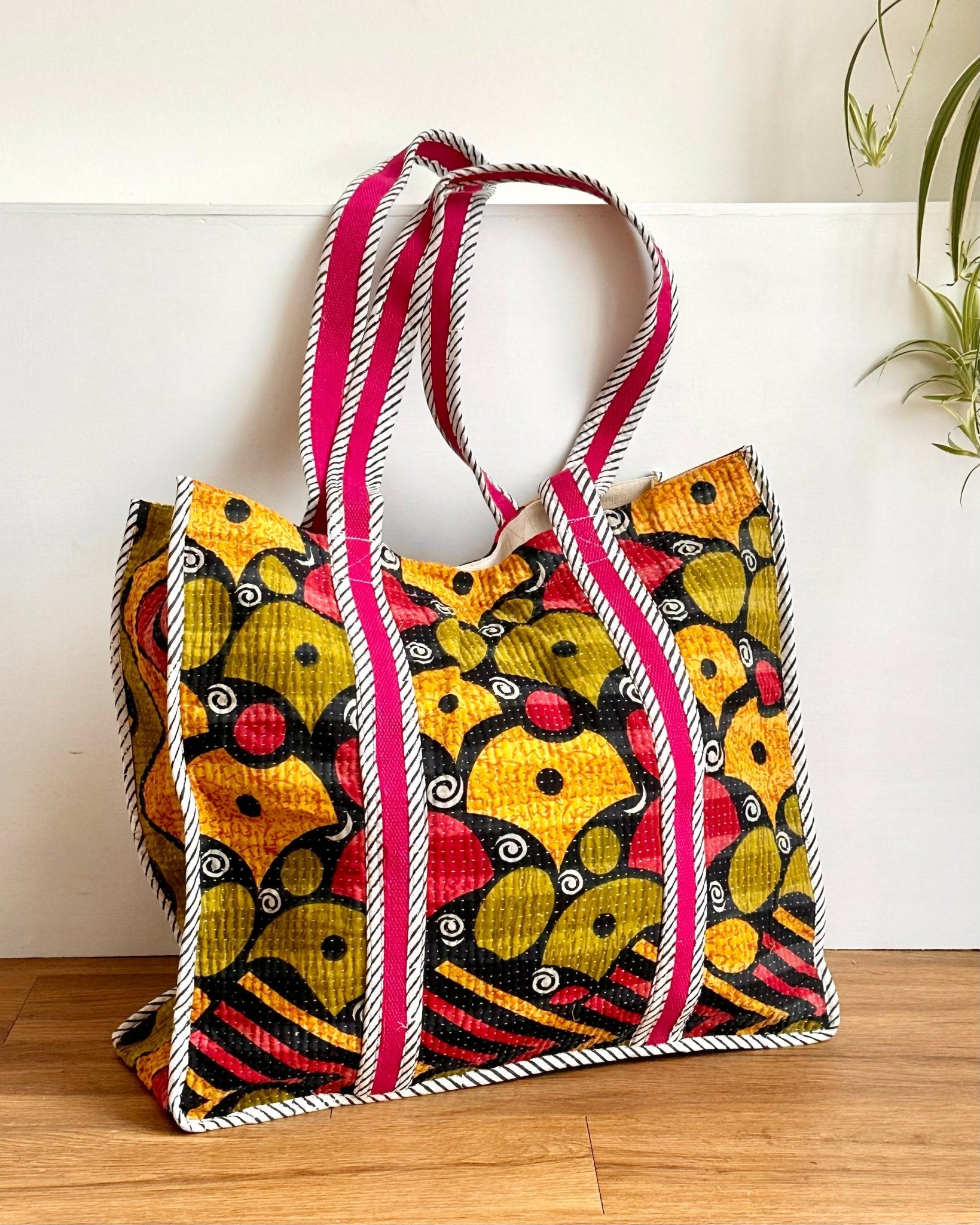 XL Vintage Kantha Tote Bag 20 - Biggs & Hill