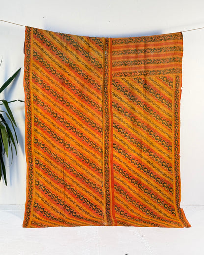 Project Kantha Quilt: Pink and Orange