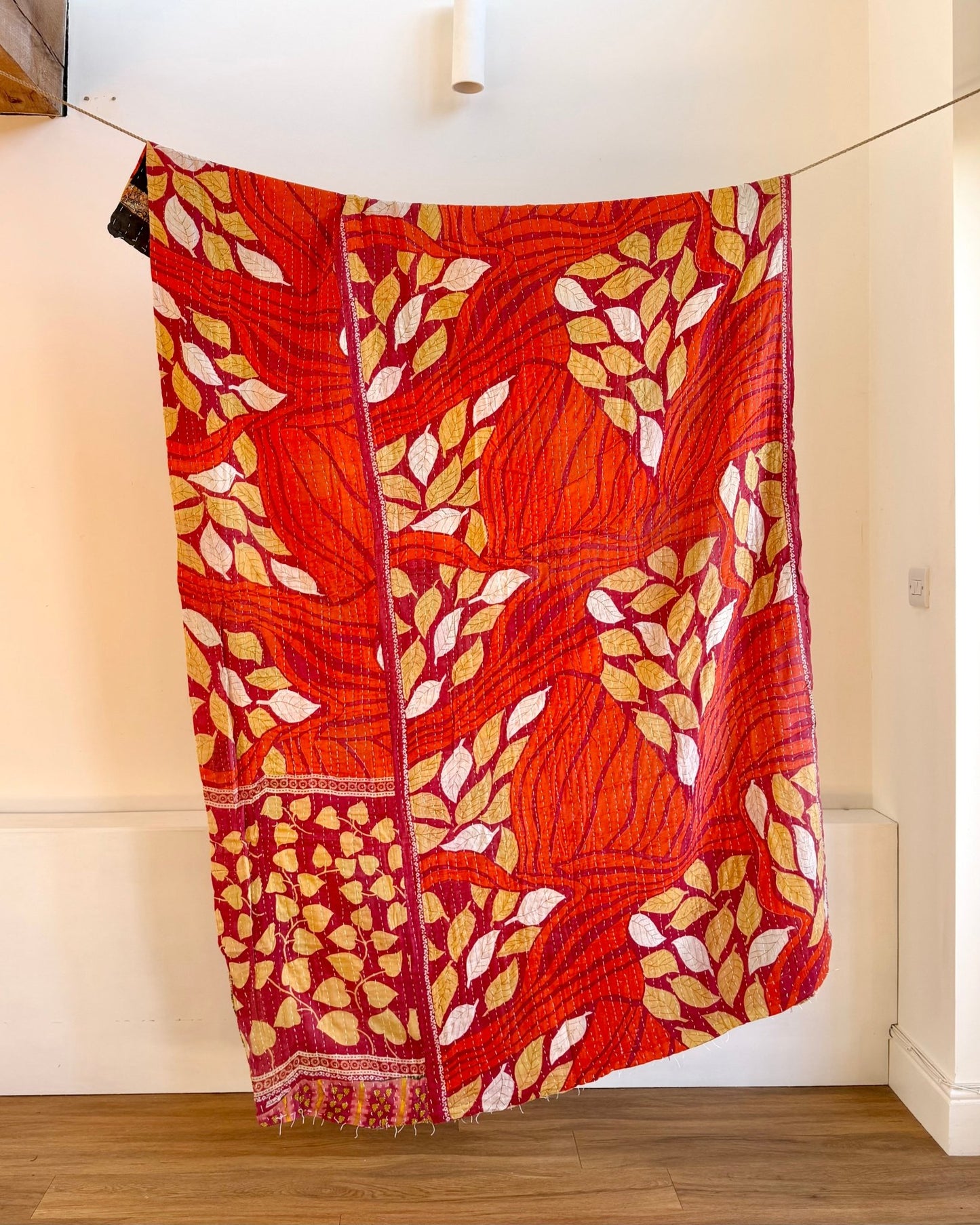 Sari Fabric Kantha Quilt 18 - Biggs & Hill