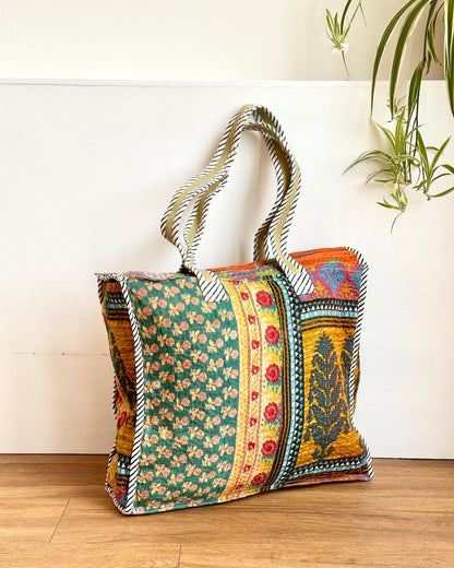 Vintage Kantha Tote Bag 07 - Biggs & Hill