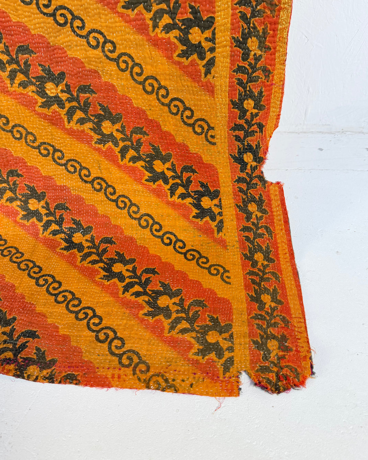 Project Kantha Quilt: Pink and Orange
