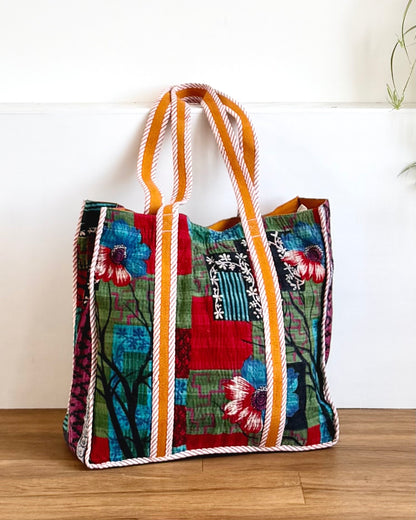 XL Vintage Kantha Tote Bag 15 - Biggs & Hill