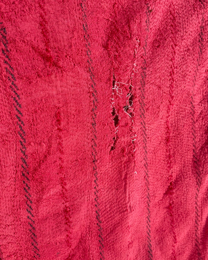 Project Kantha Quilt: Embroidered Deep Pink