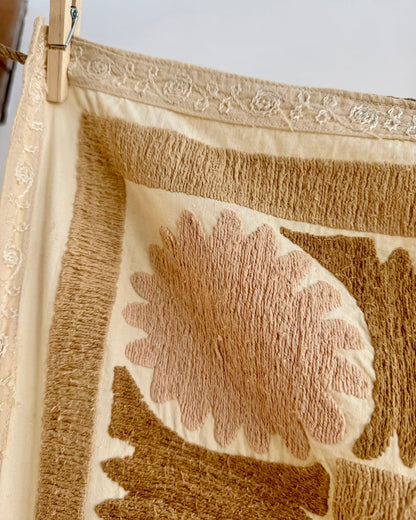 Uzbek Suzani Wall Hanging With Cotton Hand Embroidery 02 - Biggs & Hill