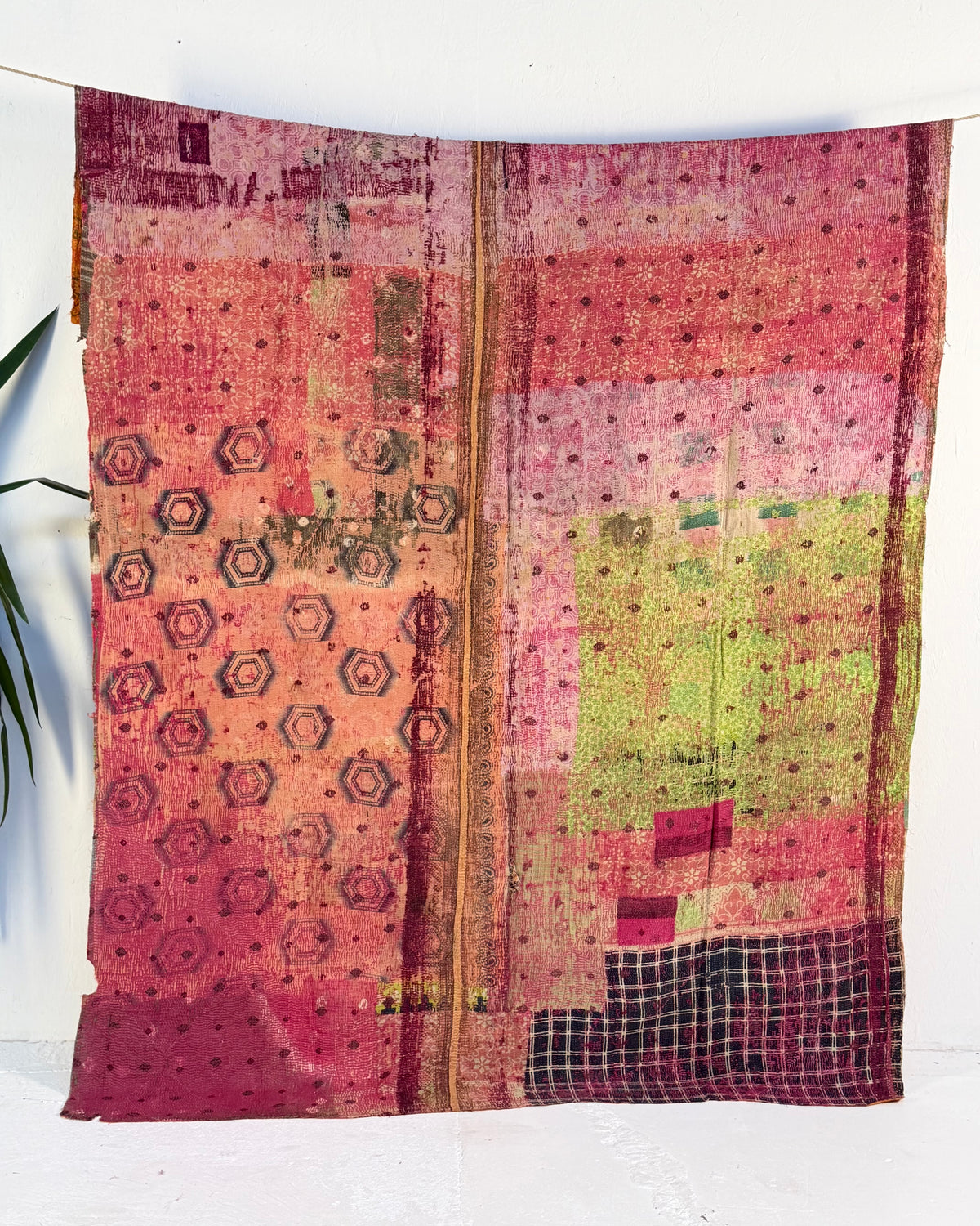 Project Kantha Quilt: Pink and Orange