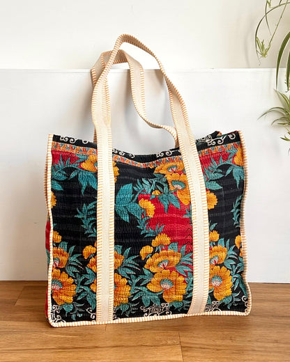 XL Vintage Kantha Tote Bag 14 - Biggs & Hill