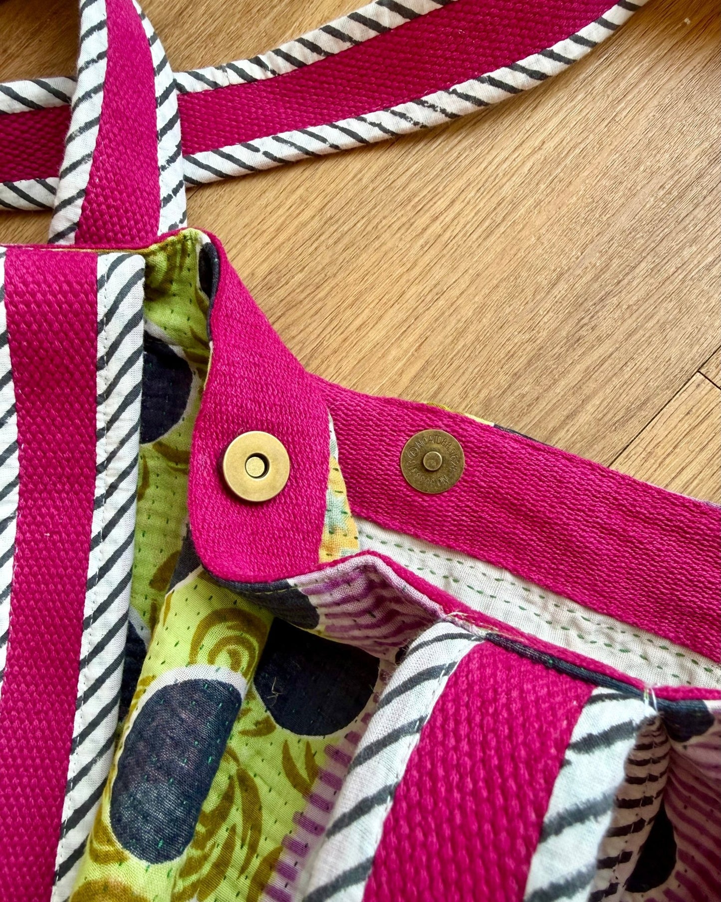 XL Vintage Kantha Tote Bag 21 - Biggs & Hill