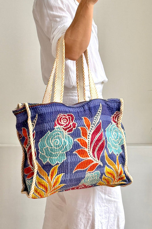 Vintage Kantha Tote Bag 01 - Biggs & Hill