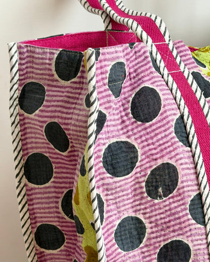 XL Vintage Kantha Tote Bag 21 - Biggs & Hill