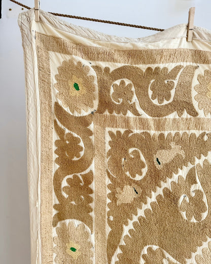 Uzbek Suzani Wall Hanging With Cotton Hand Embroidery 05 - Biggs & Hill