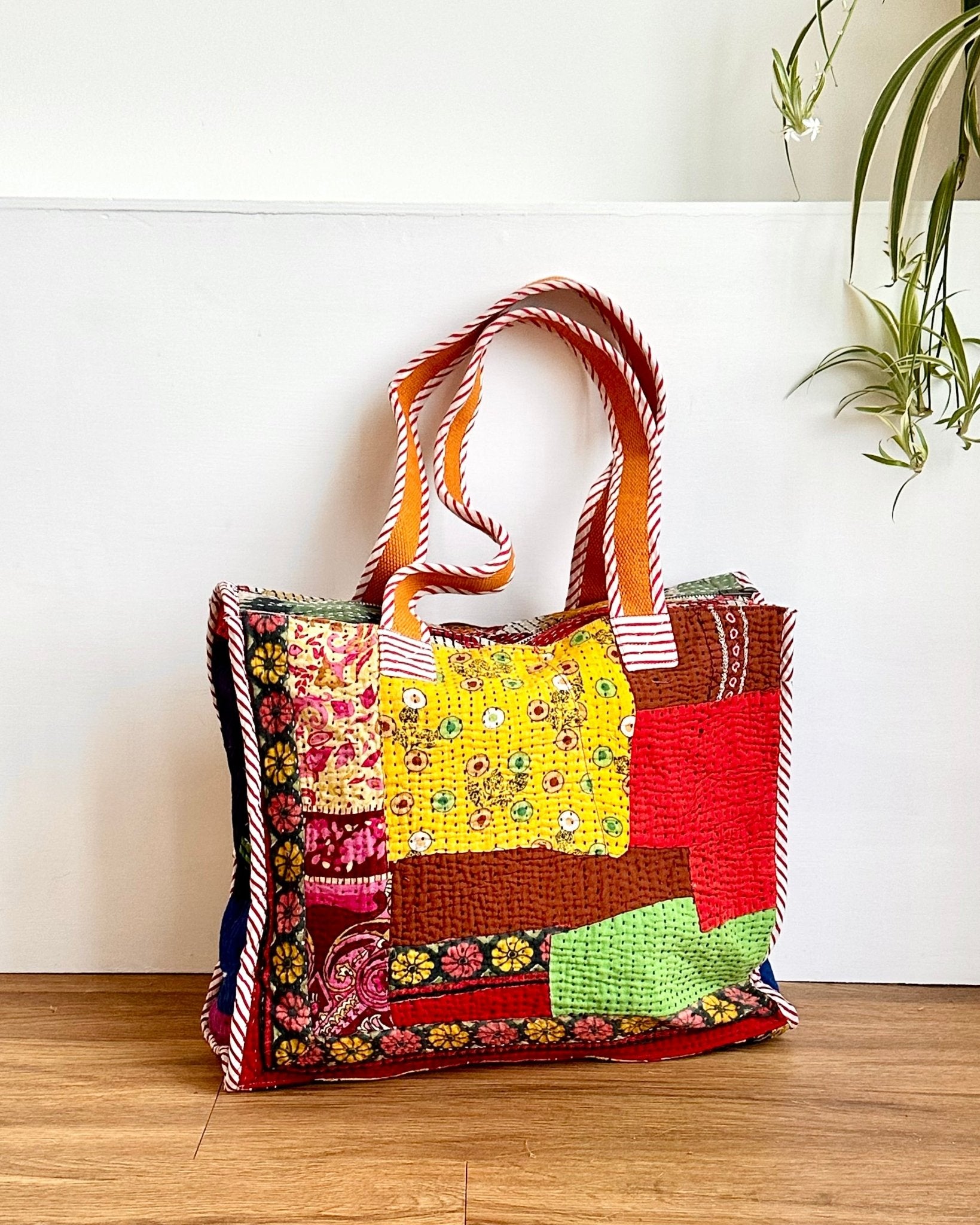 Vintage Kantha Tote Bag 10 - Biggs & Hill