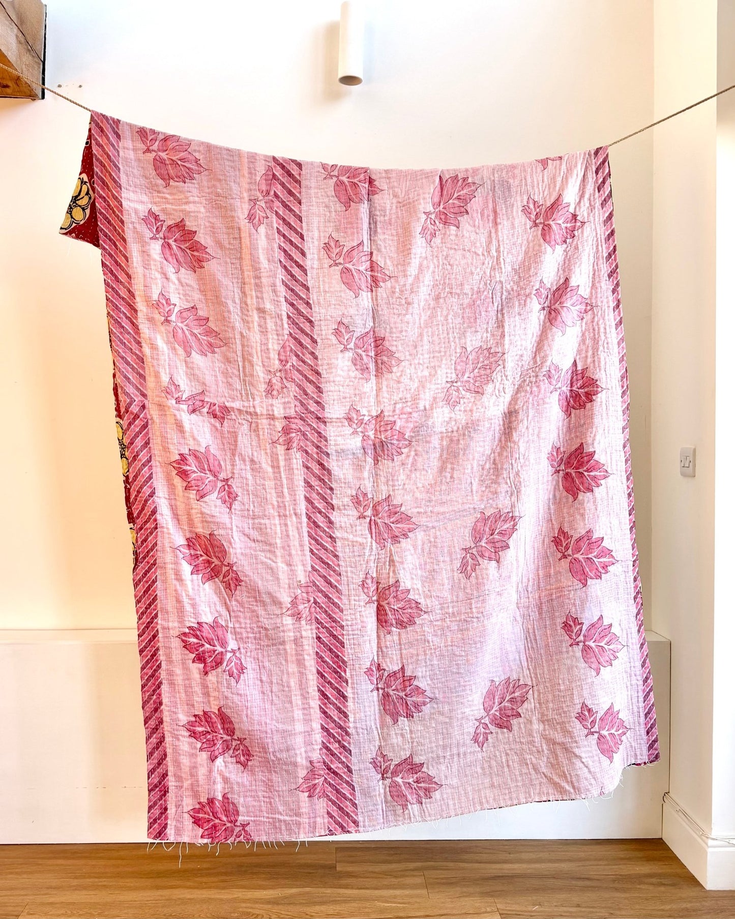 Sari Fabric Kantha Quilt 24 - Biggs & Hill
