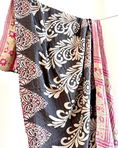 Sari Fabric Kantha Quilt 31 - Biggs & Hill