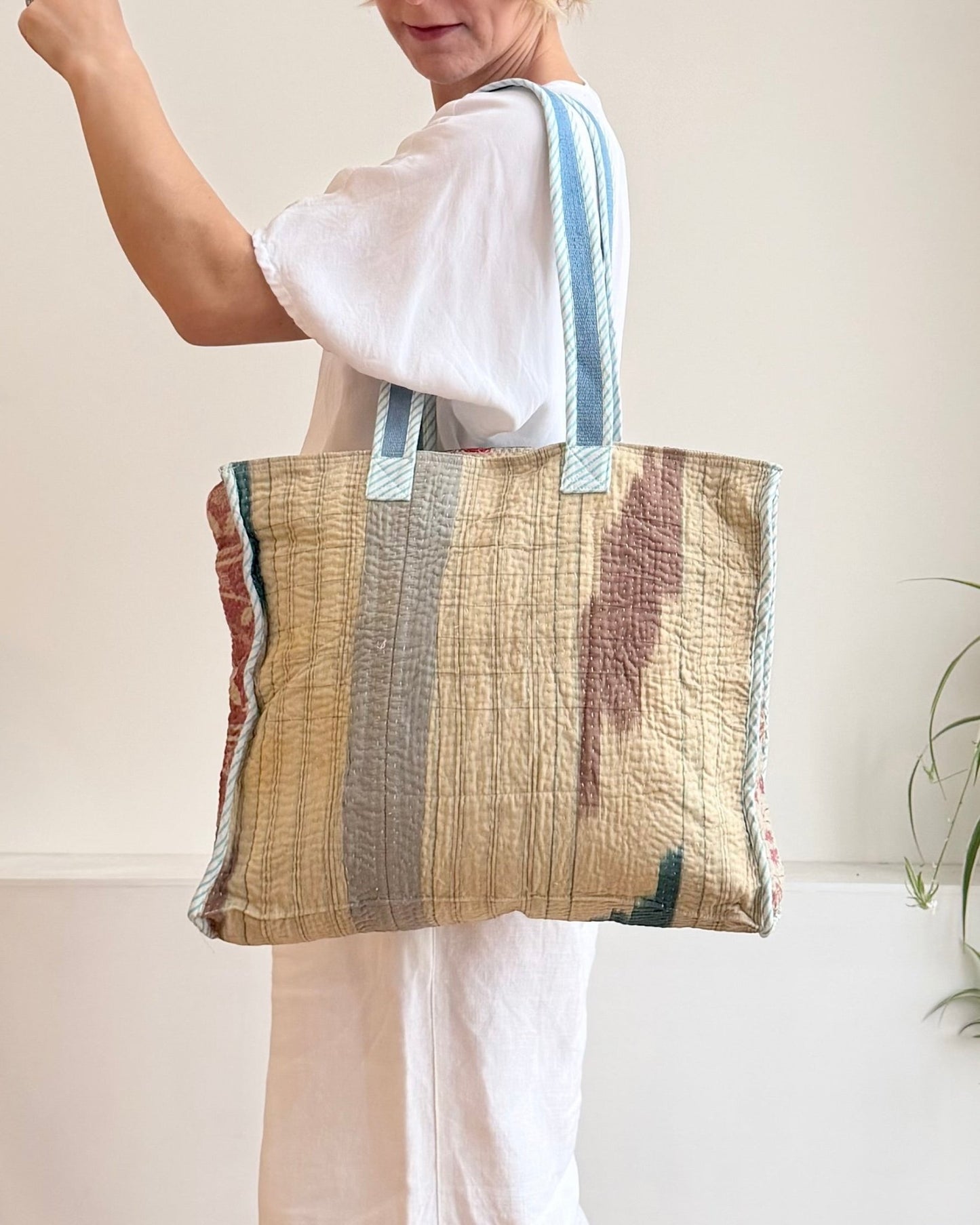 Vintage Kantha Tote Bag 13 - Biggs & Hill