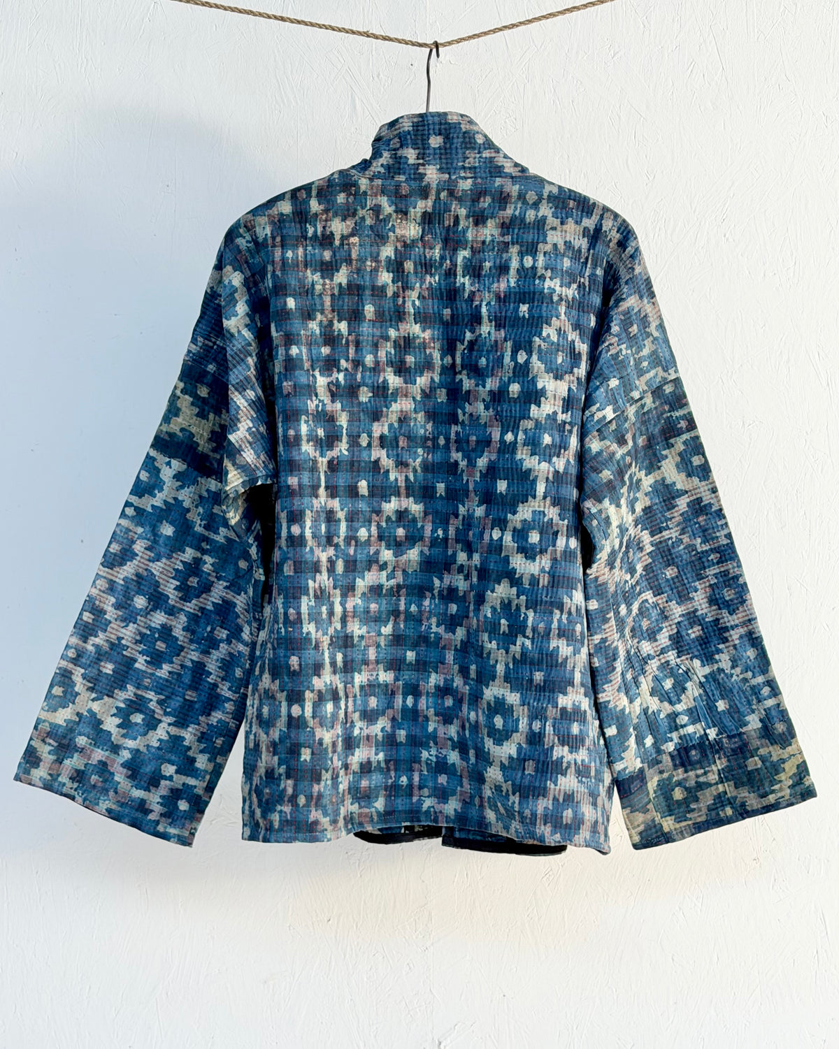 Índigo Printed Kantha Jacket