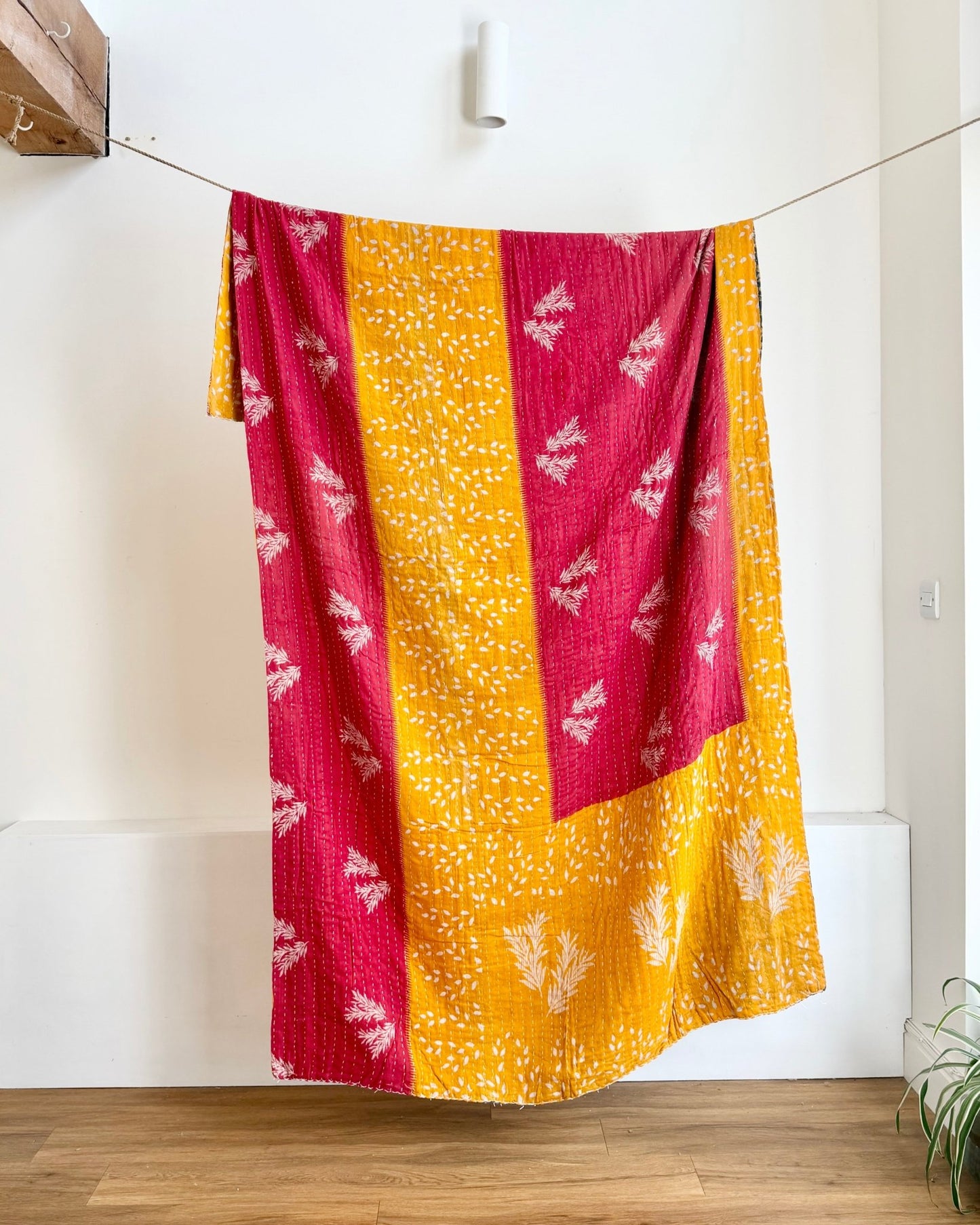 Vintage Sari Kantha Quilt 3 - Biggs & Hill