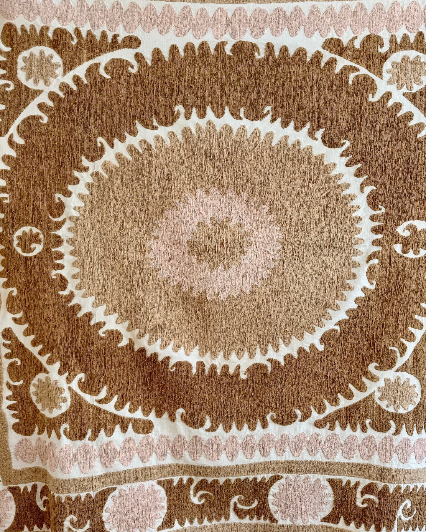 Uzbek Suzani Wall Hanging With Cotton Hand Embroidery 02 - Biggs & Hill