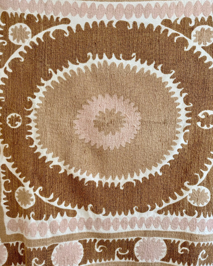 Uzbek Suzani Wall Hanging With Cotton Hand Embroidery 02 - Biggs & Hill