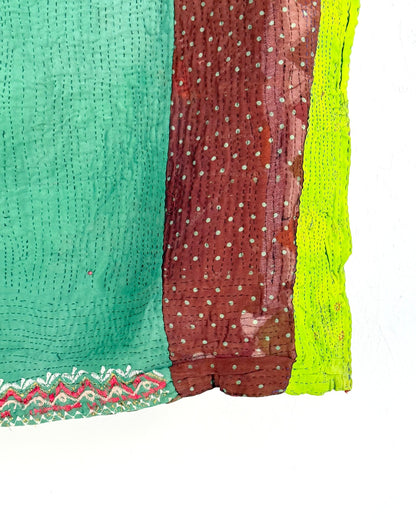 Small Ralli Quilt In Geometric Patchwork - Biggs & Hill