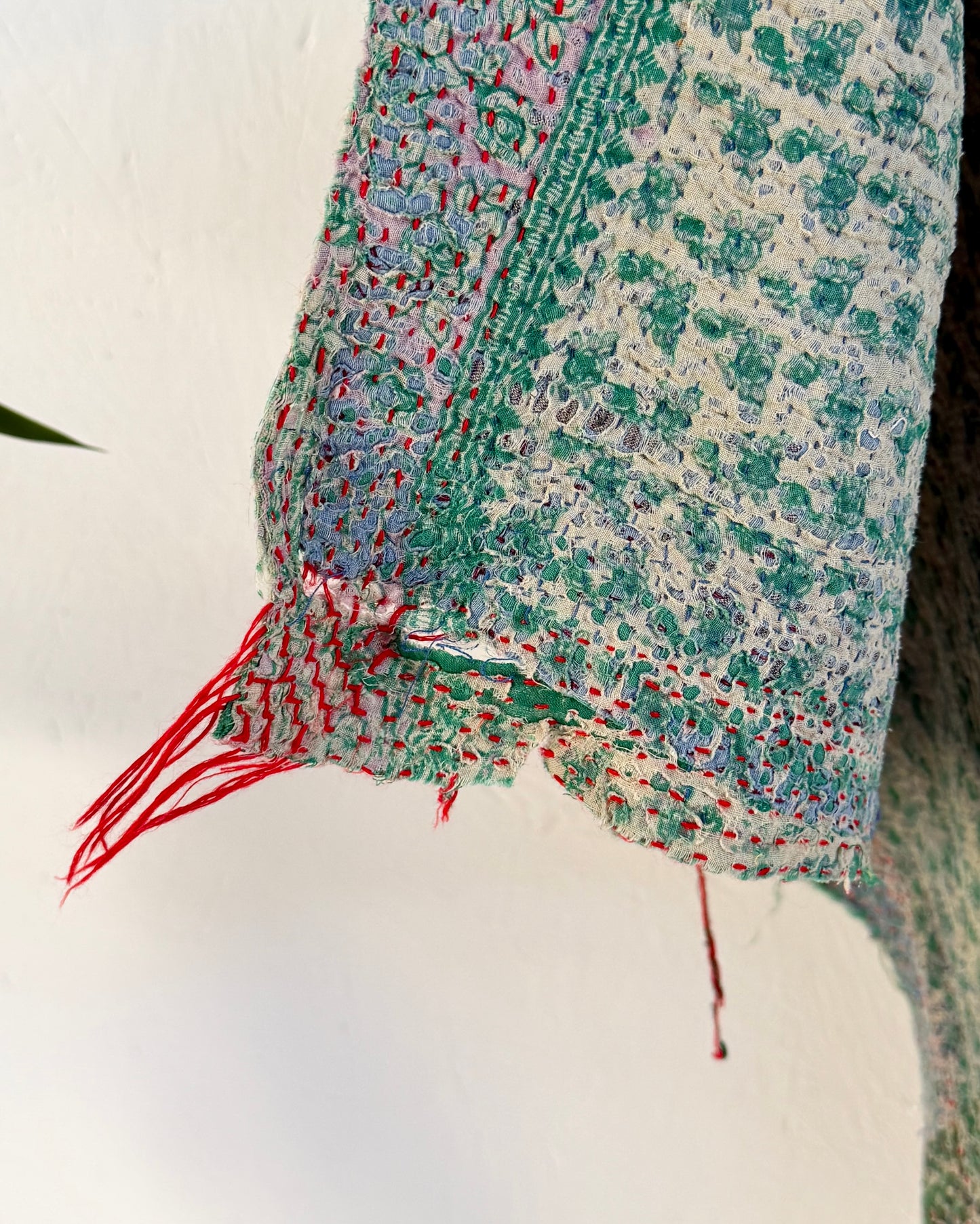 Project Kantha Quilt: Green and Blue