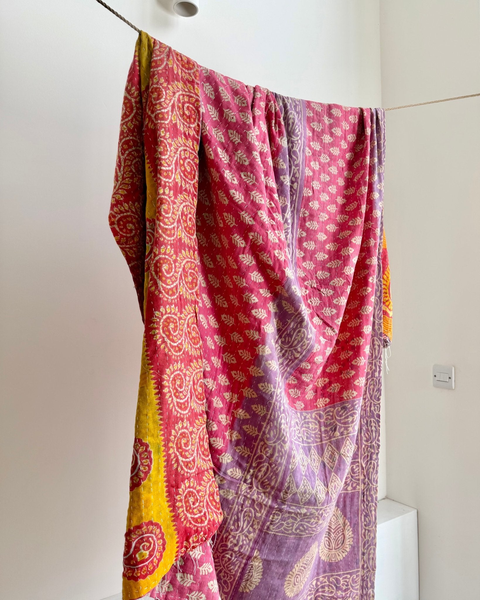 Vintage Sari Kantha Quilt 4 - Biggs & Hill