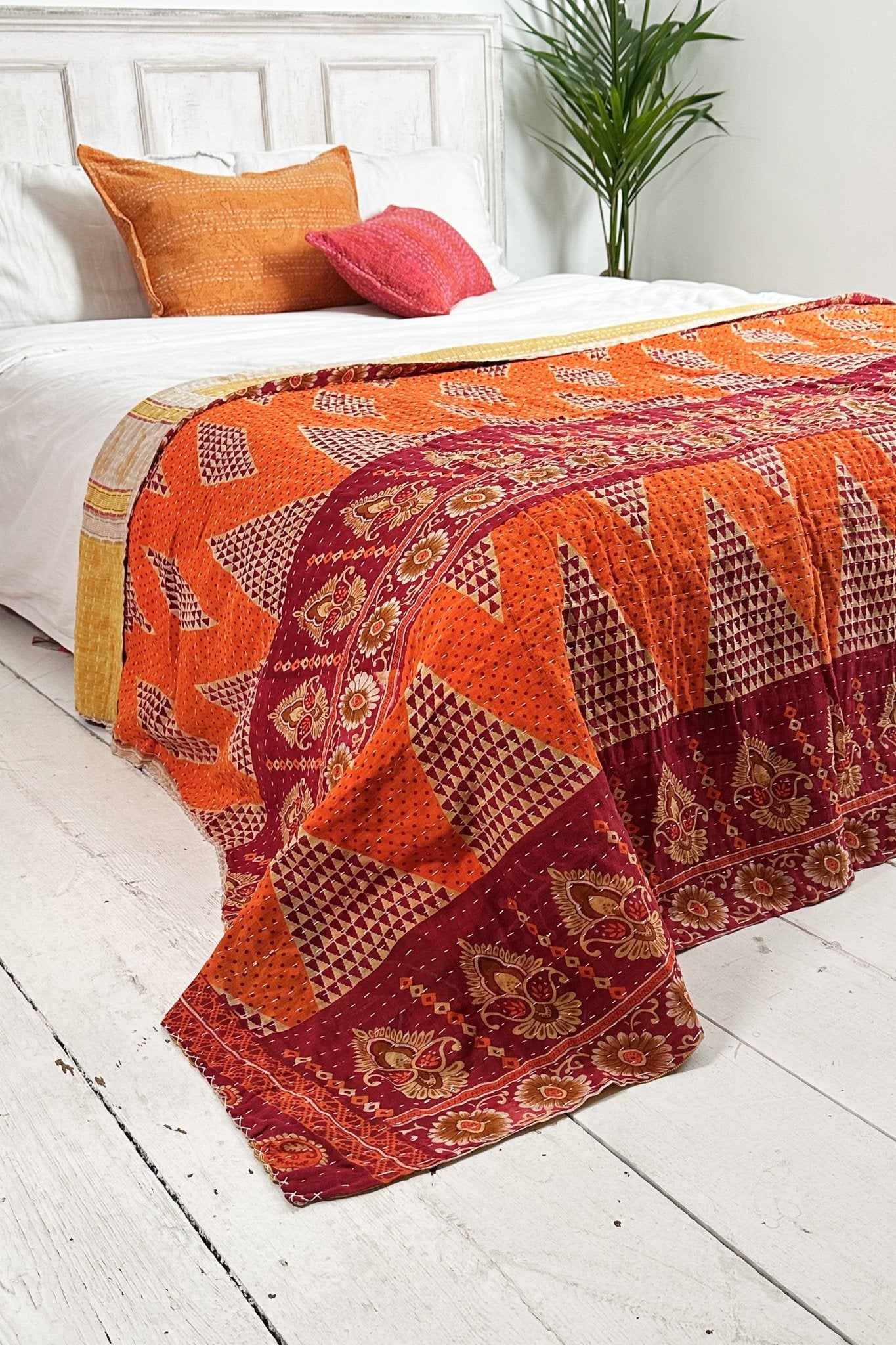 Vintage Sari Kantha Quilt 13 - Biggs & Hill