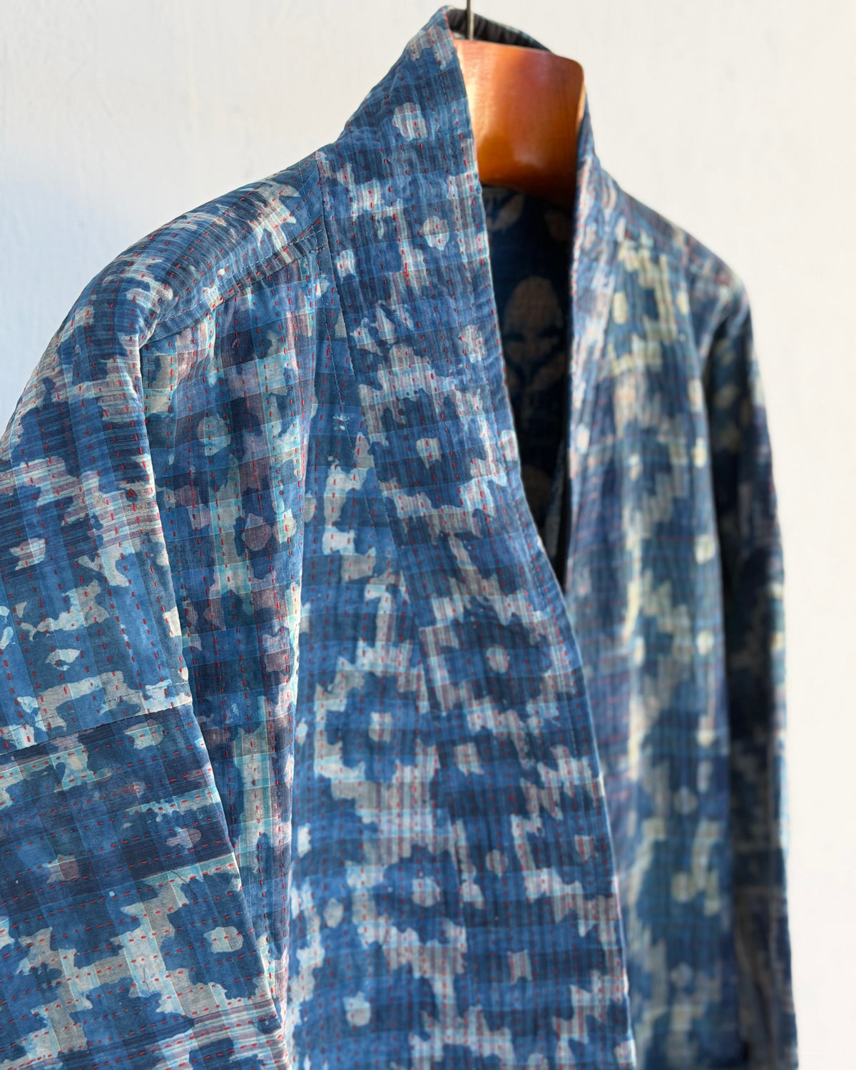 Índigo Printed Kantha Jacket