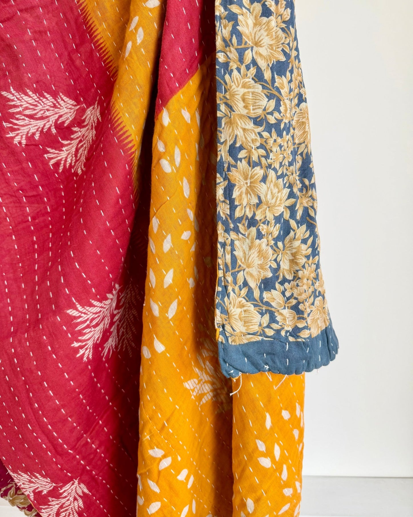 Vintage Sari Kantha Quilt 3 - Biggs & Hill