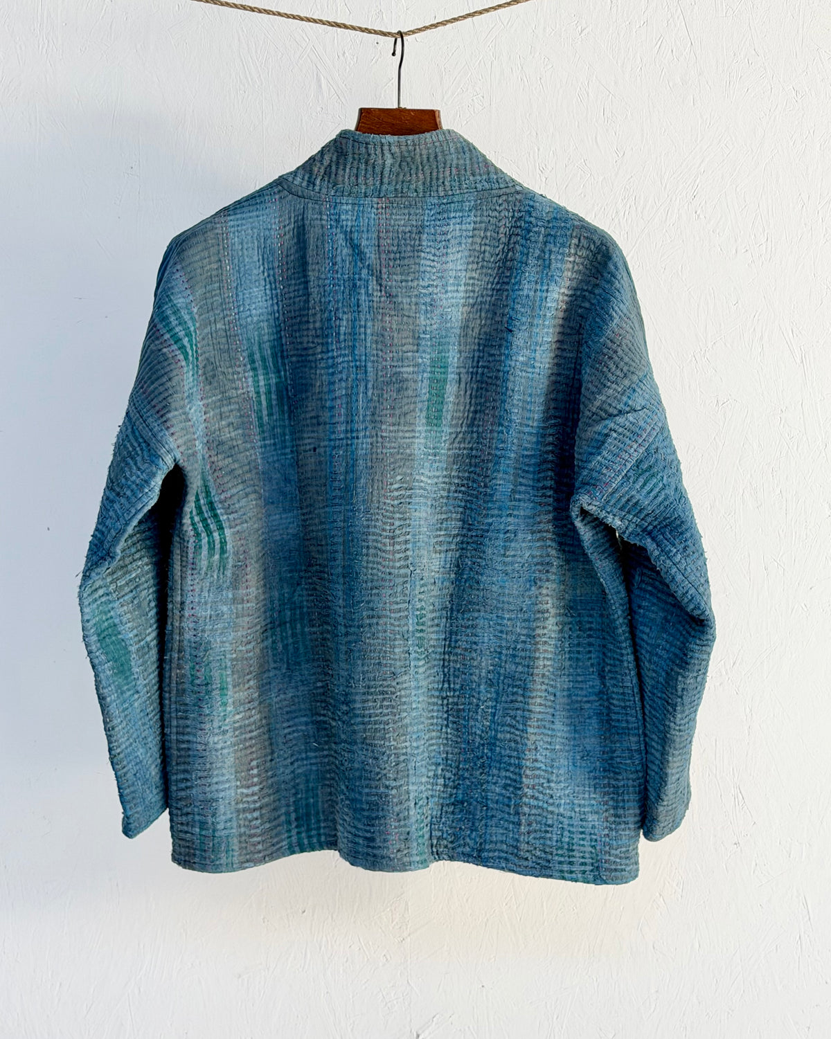 Índigo Printed Kantha Jacket