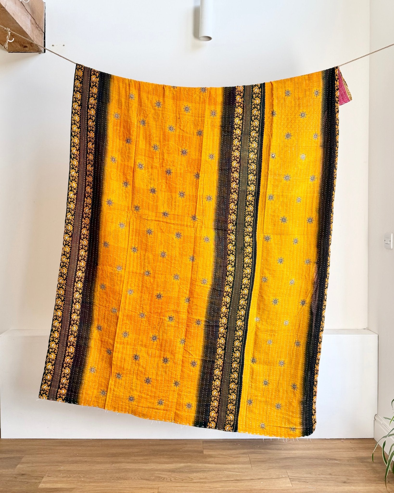 Vintage Sari Kantha Quilt 7 - Biggs & Hill